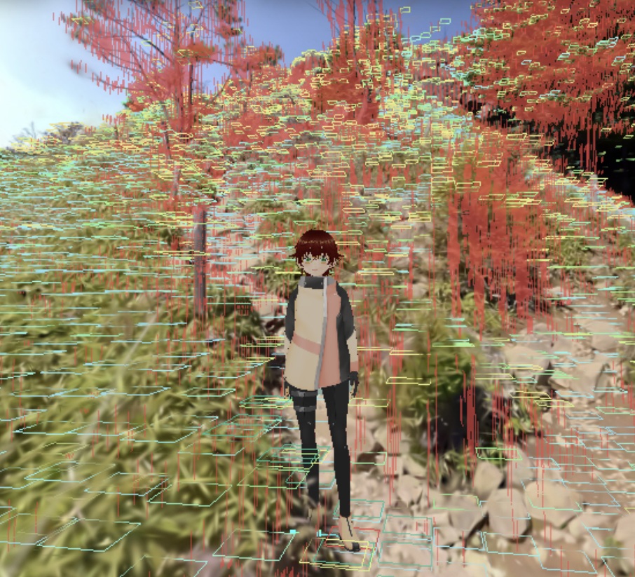 地形解析結果 — 歩行可能エリアの可視化